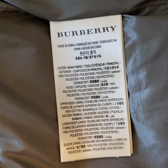 BURBERRY EASTWICK CHEVRON DOWN FILLED COAT PUFFER - Picture 11 of 14